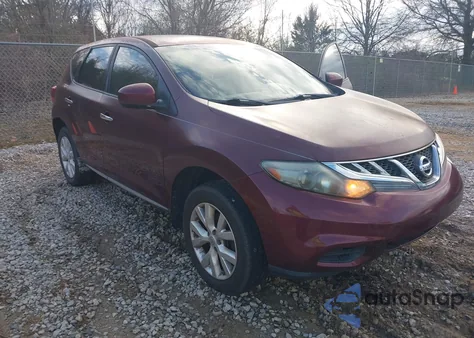 2012 Nissan Murano S z USA, uszkodzony, nr VIN JN8AZ1MUXCW103574